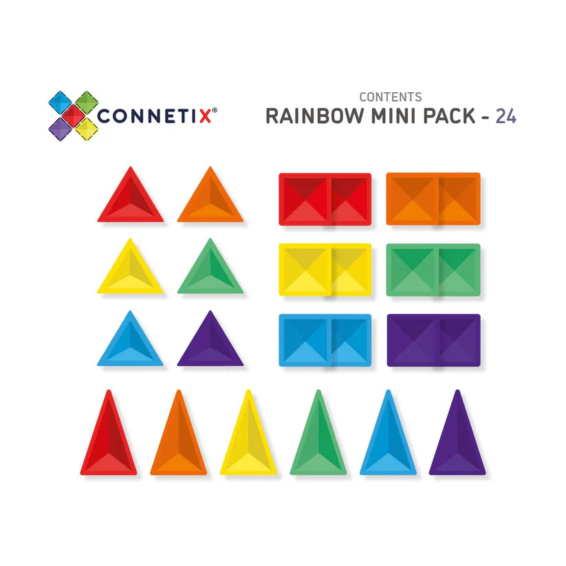 Connetix Rainbow Mini Pack 24 Piece