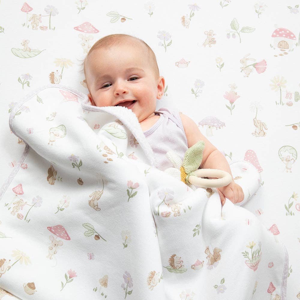 Living Textiles Jersey Sherpa Blanket