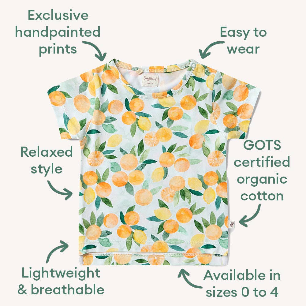 Snuggle Hunny Citrus Squeeze Organic T-Shirt