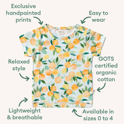 Snuggle Hunny Citrus Squeeze Organic T-Shirt