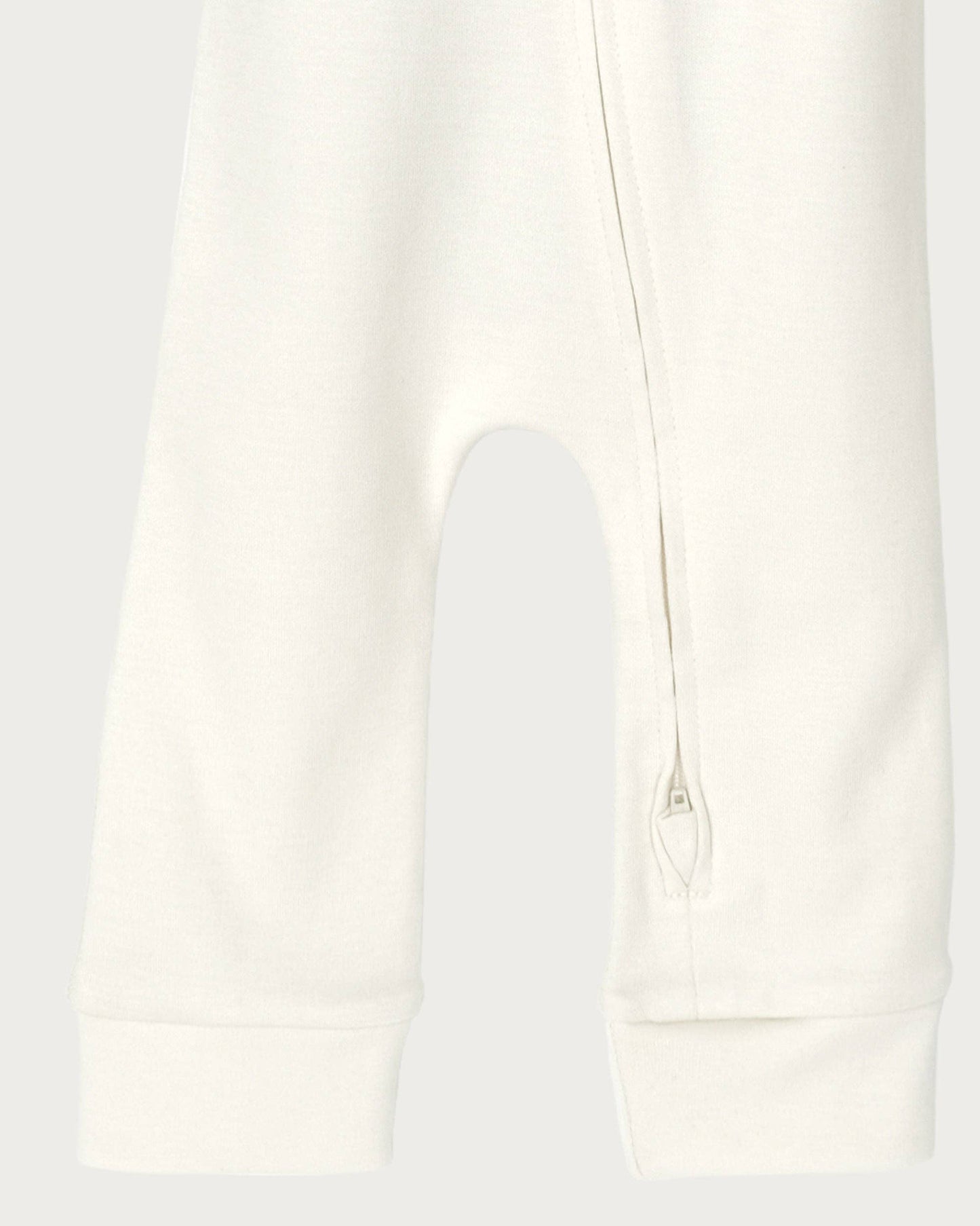 Babu Footless Onesie Zipsuit Cream