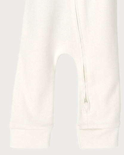 Babu Footless Onesie Zipsuit Cream