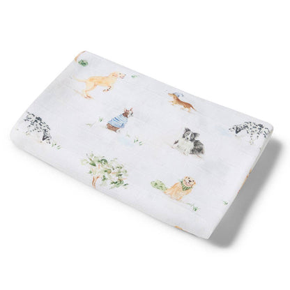 Snuggle Hunny Organic Muslin Wrap Dog Park