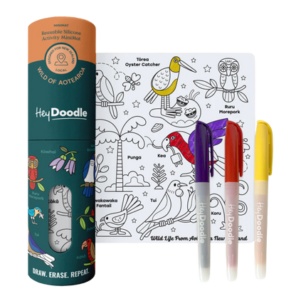 Hey Doodle Reusable Silicone Activity MiniMat