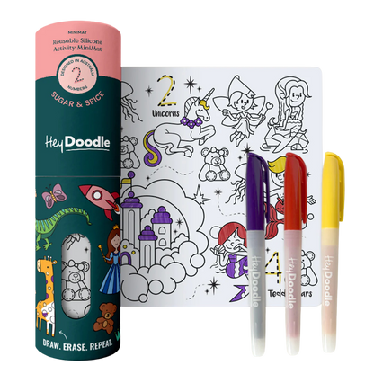 Hey Doodle Reusable Silicone Activity MiniMat