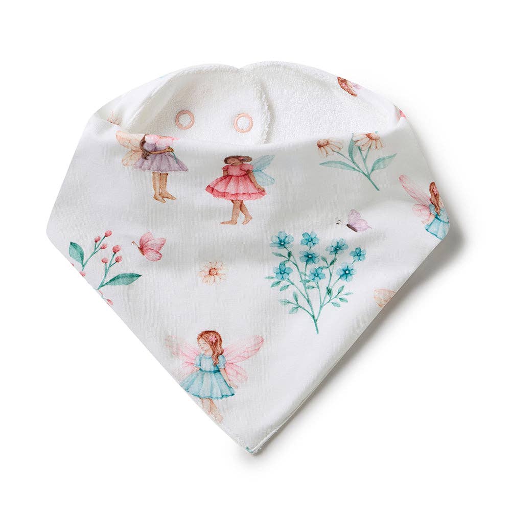 Snuggle Hunny Fairy Garden Organic Dribble Bib