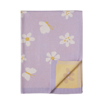 Living Textiles Knitted Pram Blanket