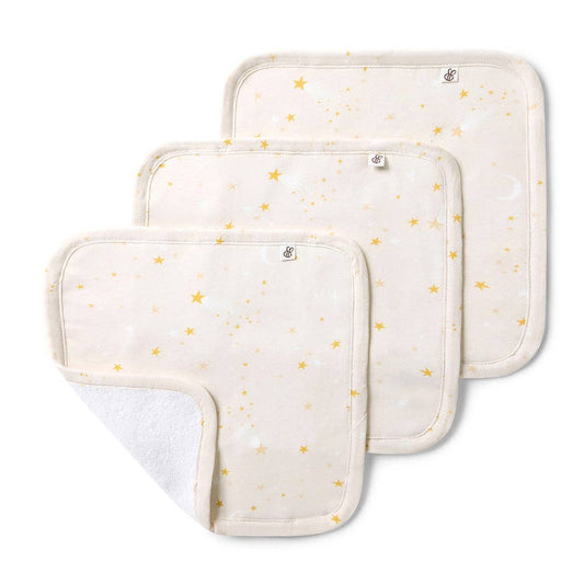 Snuggle Hunny Organic Wash Cloths - 3 Pack Stardust