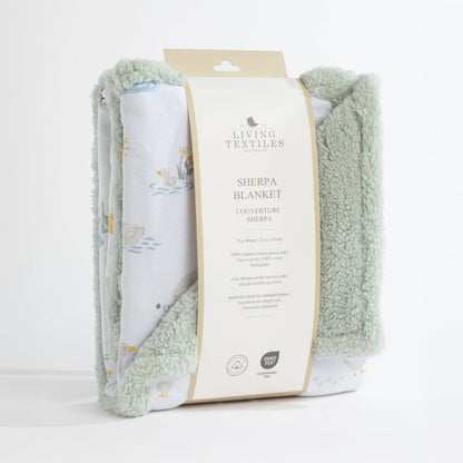 Living Textiles Jersey Sherpa Blanket