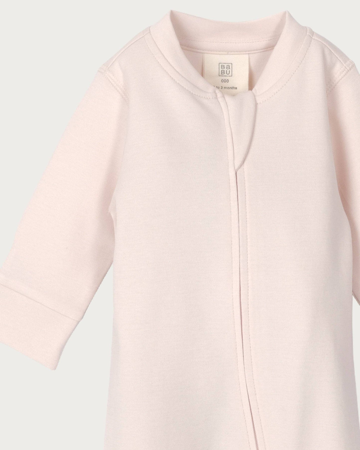Babu Footless Onesie Zipsuit Petal