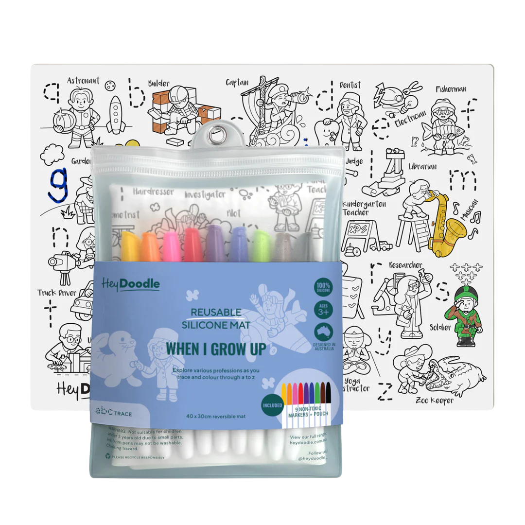 Hey Doodle Reusable Silicone Activity Mat Classic