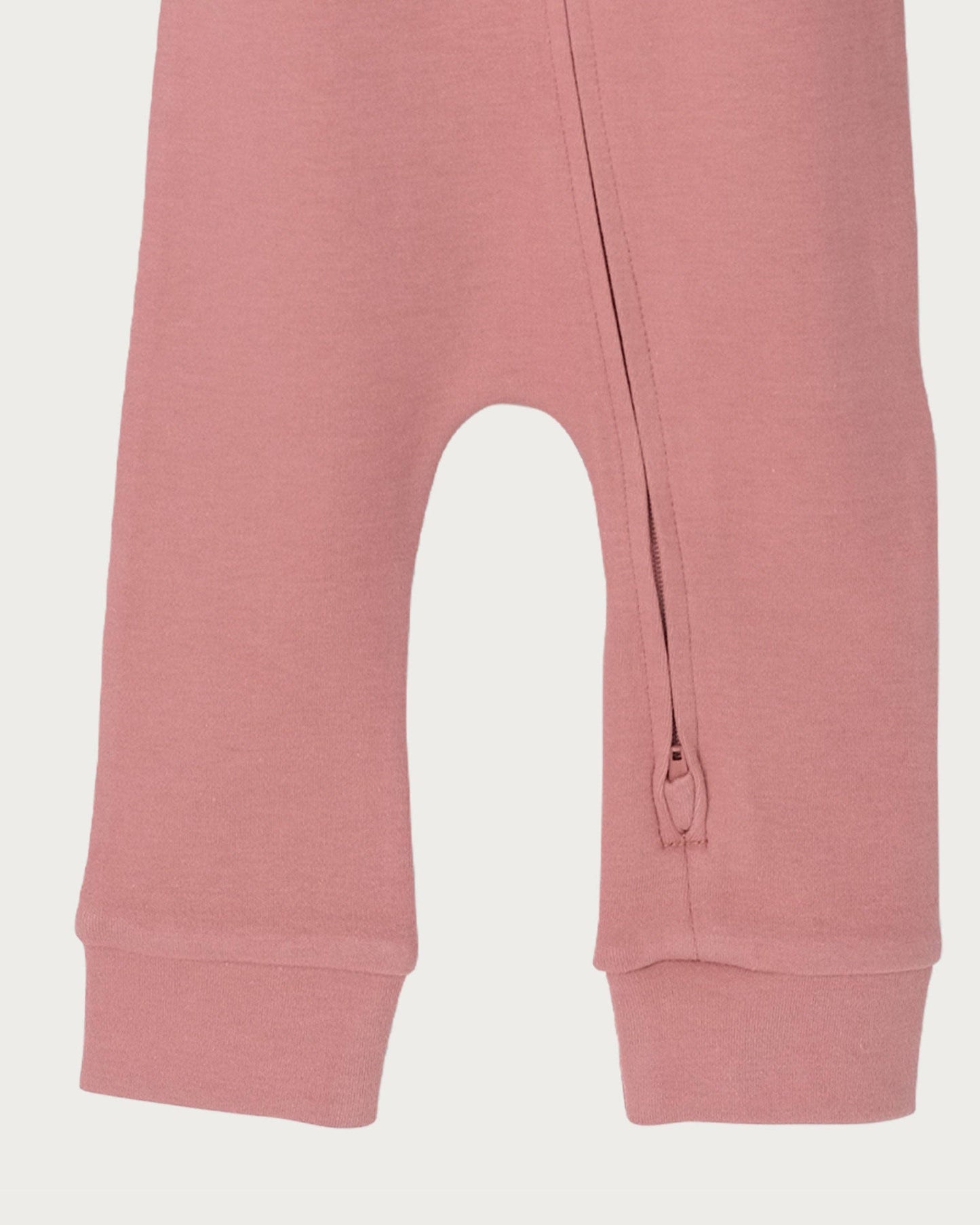Babu Footless Onesie Zipsuit Rose