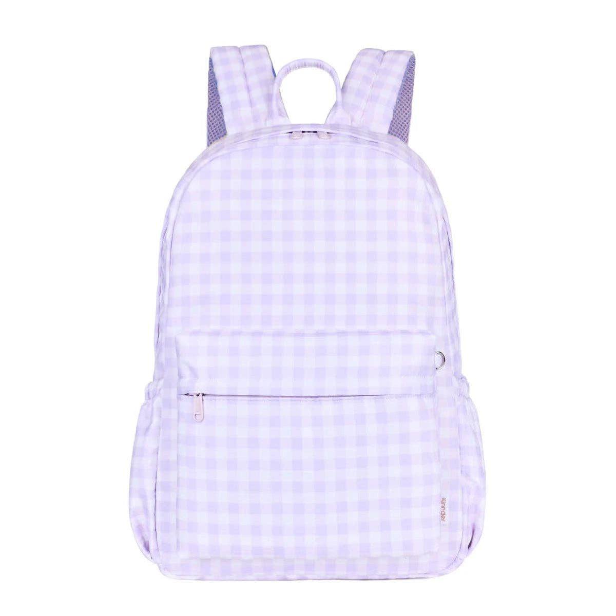 Kinnder Lilac Gingham Junior Kindy/School Backpack