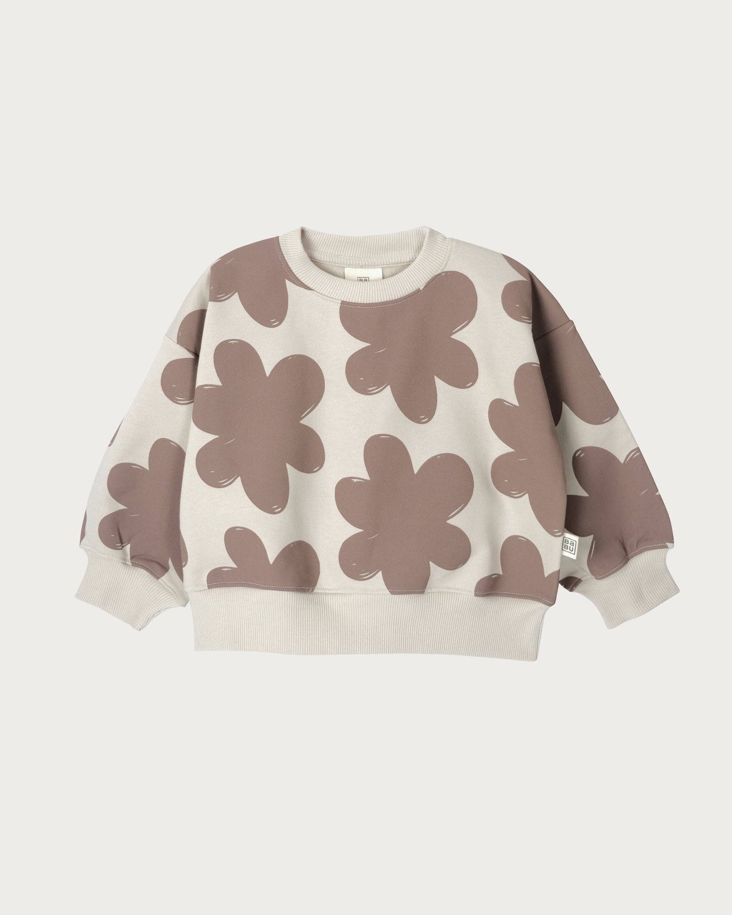 Babu Sweatshirt Mocha Floral