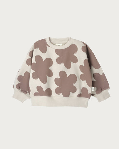 Babu Sweatshirt Mocha Floral