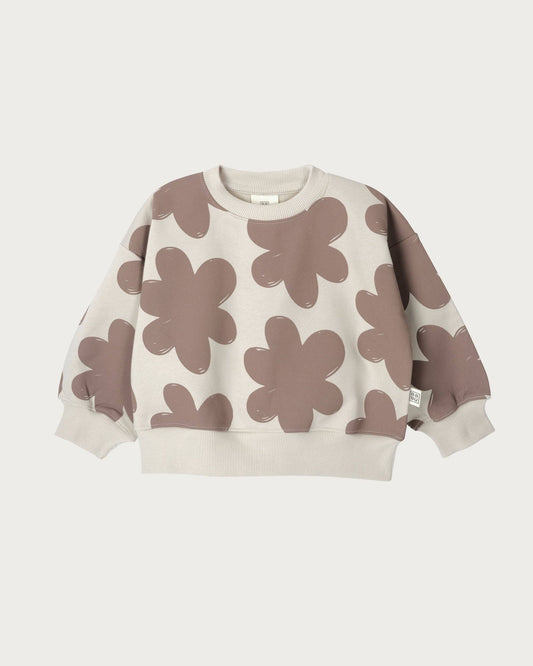 Babu Sweatshirt Mocha Floral