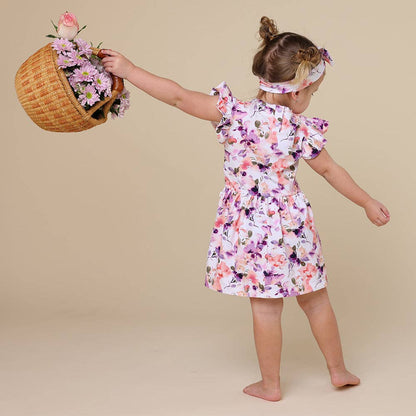 Snuggle Hunny Blushing Beauty Short Sleeve Organic Dress