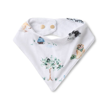 Snuggle Hunny Dog Park Organic Dribble Bib