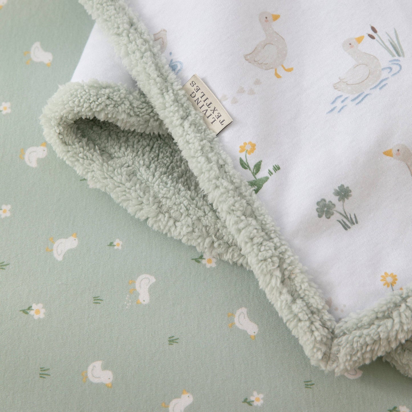 Living Textiles Jersey Sherpa Blanket