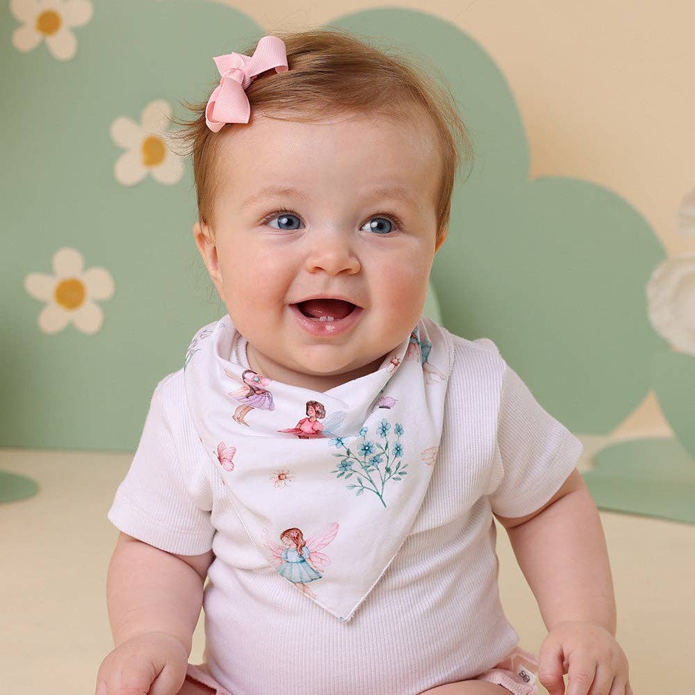 Snuggle Hunny Fairy Garden Organic Dribble Bib