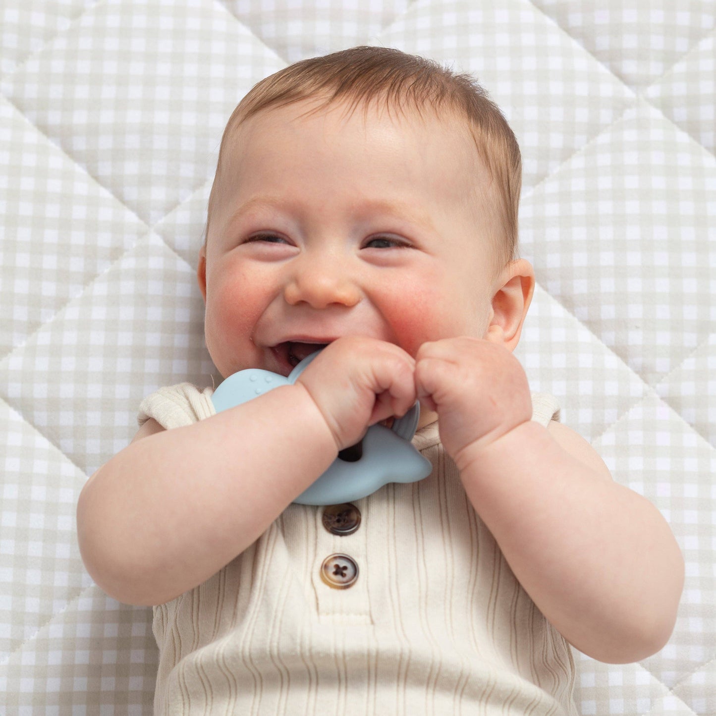 Living Textiles Silicone Teether 2pk