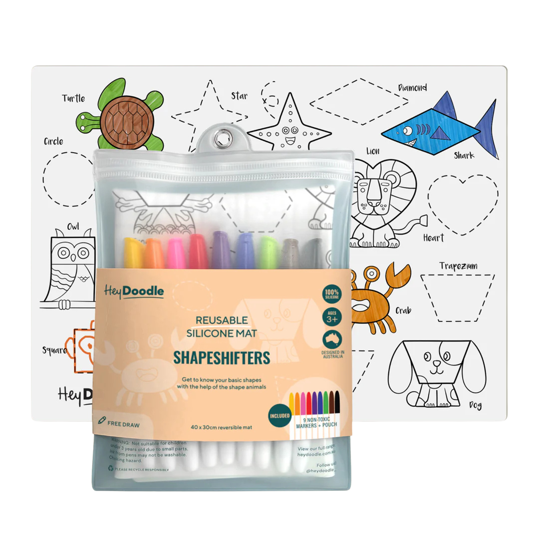 Hey Doodle Reusable Silicone Activity Mat Classic