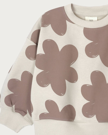Babu Sweatshirt Mocha Floral