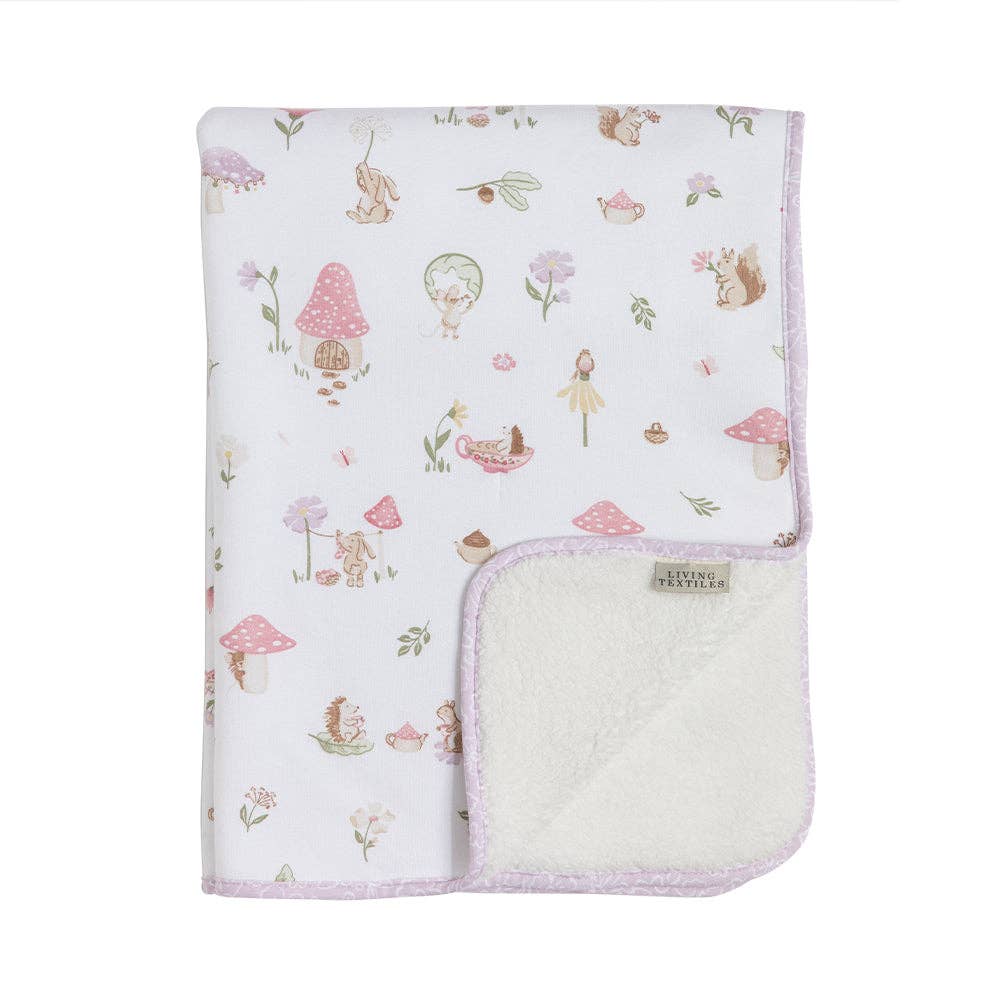 Living Textiles Jersey Sherpa Blanket