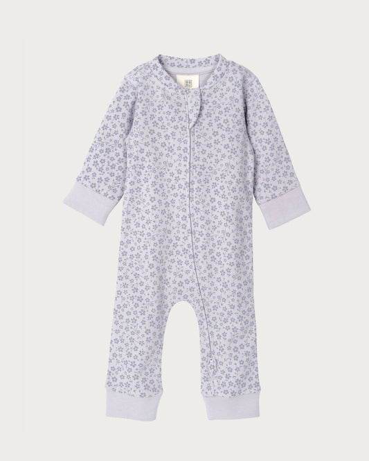 Babu Footless Printed Onesie Zipsuit Ditsy Floral