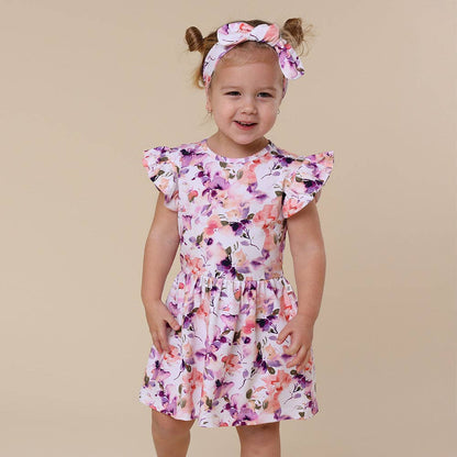 Snuggle Hunny Blushing Beauty Short Sleeve Organic Dress