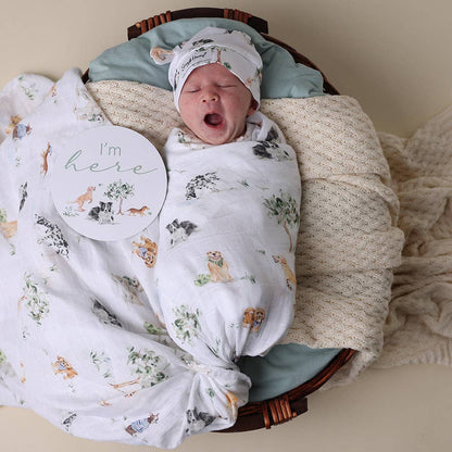 Snuggle Hunny Organic Muslin Wrap Dog Park