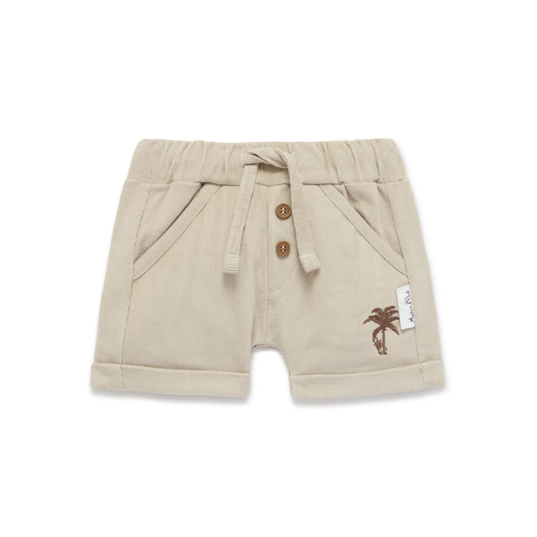 Aster and Oak Sand Corduroy Shorts