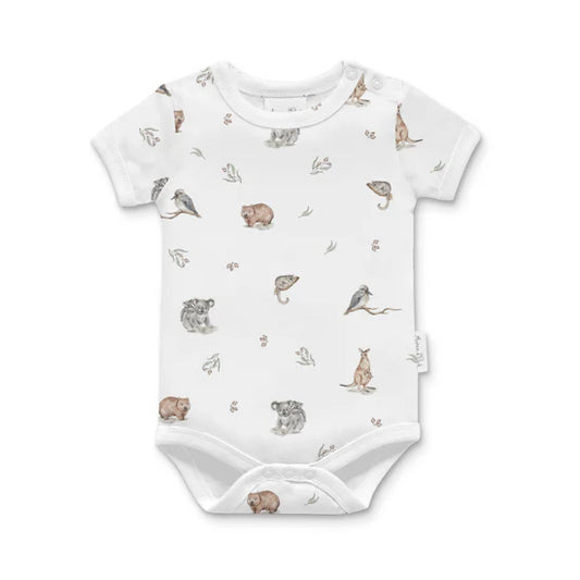Aster and Oak Aus Native Animals AOP Onesie