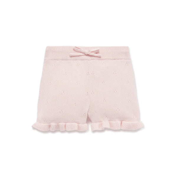Aster and Oak Pink Rose Knit Shorts