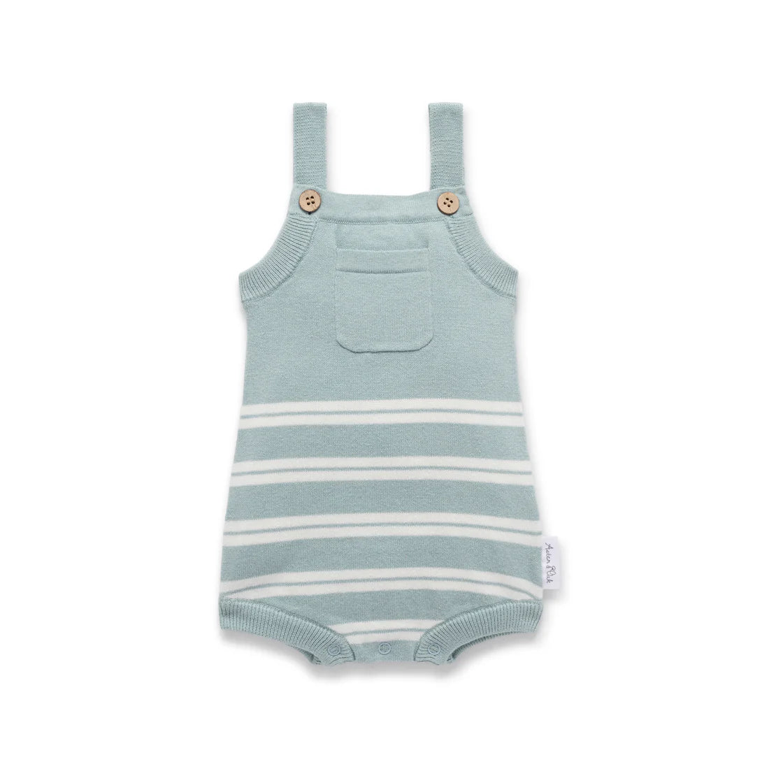 Aster and Oak Eucalyptus Knit Romper