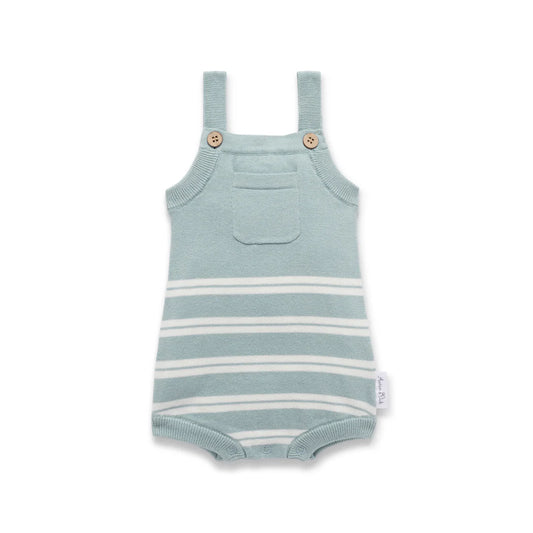 Aster and Oak Eucalyptus Knit Romper