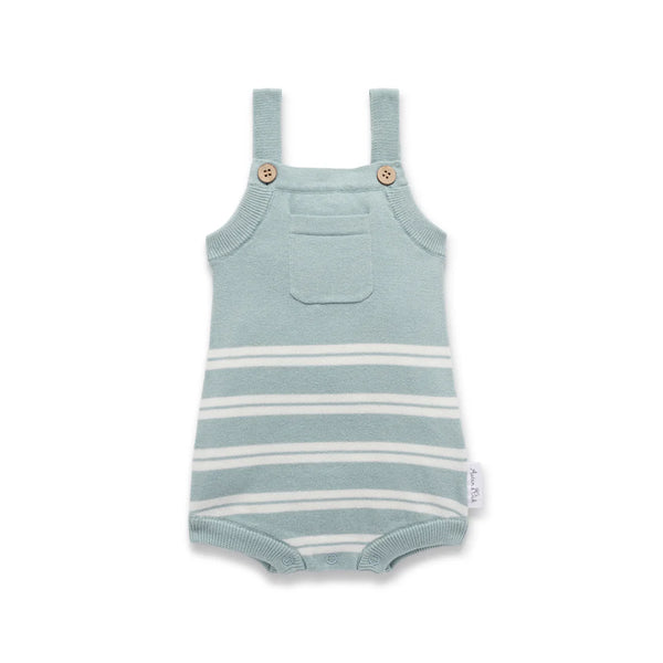 Aster and Oak Eucalyptus Knit Romper