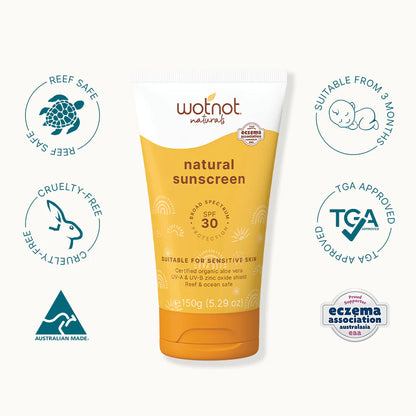 Wotnot Natural Family Sunscreen 30SPF