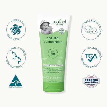Wotnot Natural Baby Sunscreen 30SPF