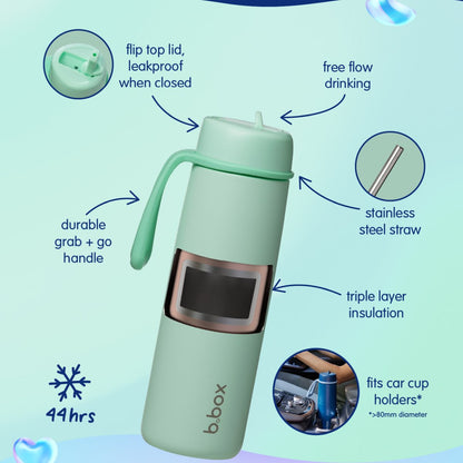B.Box Insulated Flip Top Bottle 1L
