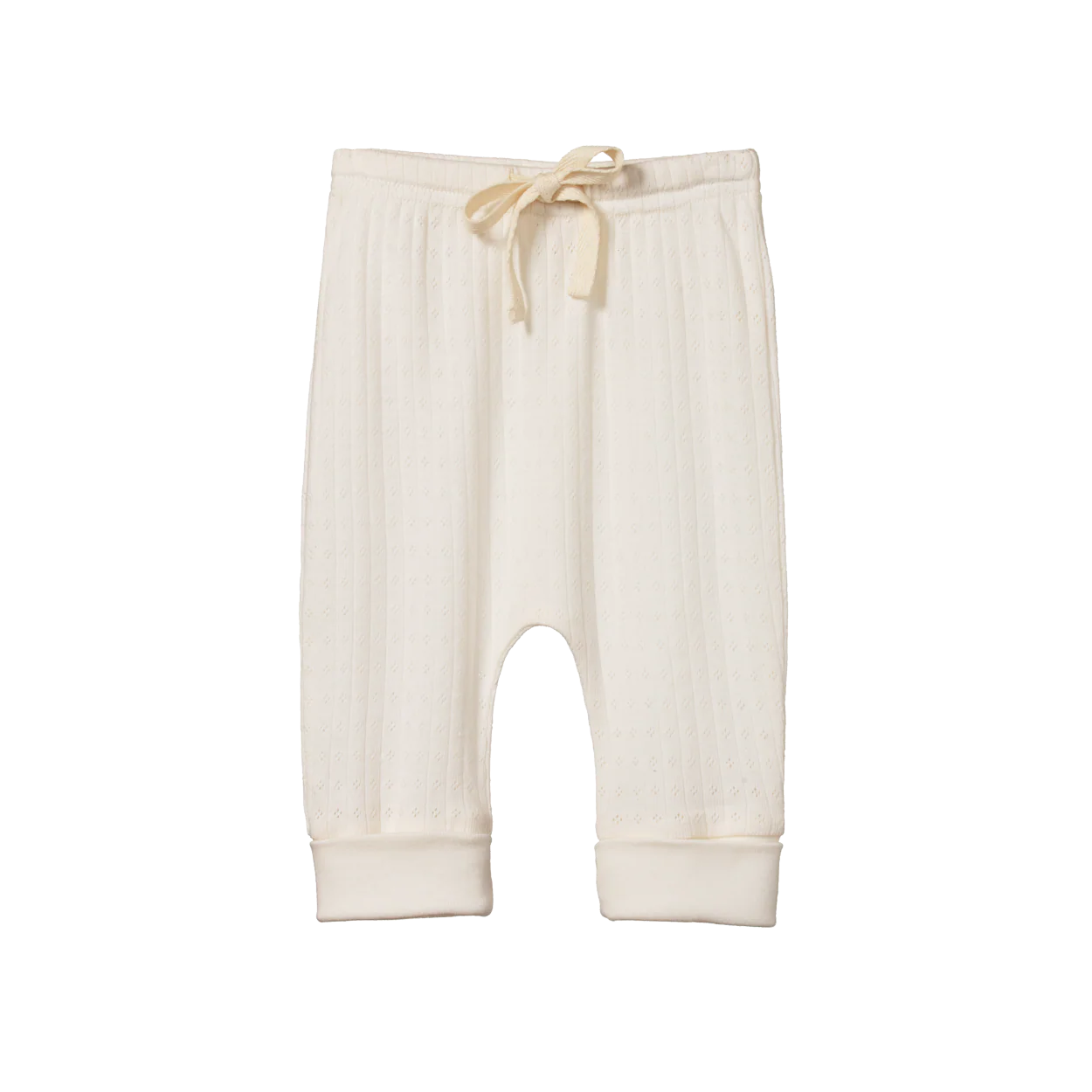 Nature Baby Drawstring Pants Pointelle