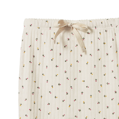 Nature Baby Footed Rompers Pointelle Aster Floral