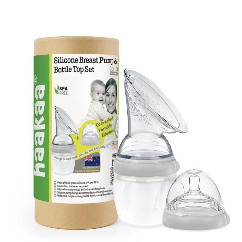 Haakaa Gen 3 Breast Pump & Bottle Top Set 160ml