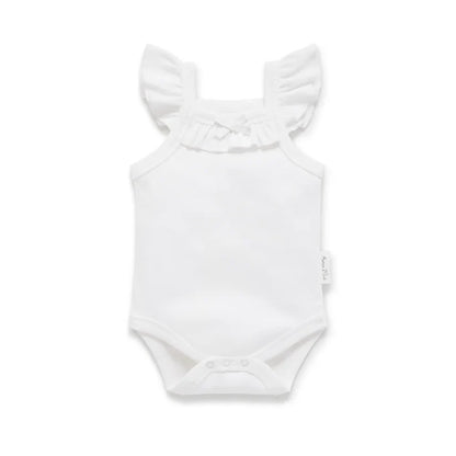 Aster and Oak White Rib Singlet Onesie
