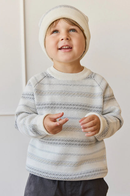 Jamie Kay Cedric Knitted Jumper Stripe Coast