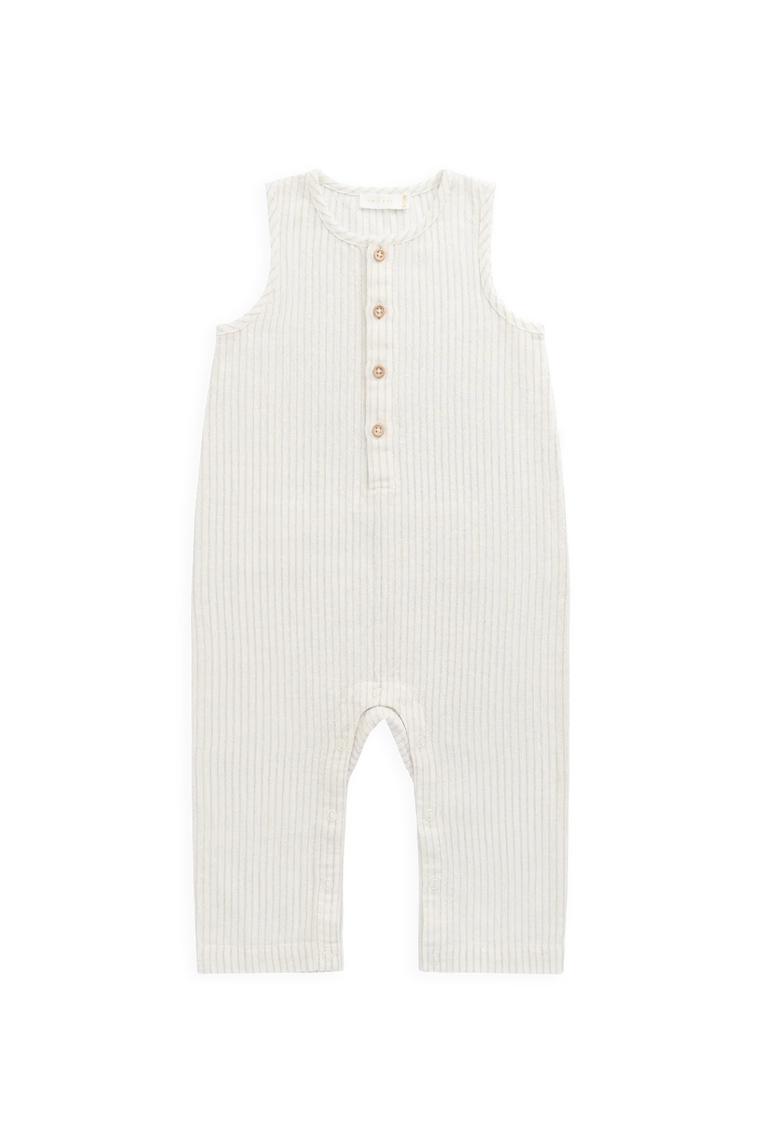 Jamie Kay Milo Jumpsuit Mini Pinstripe Cloud/Duck Egg Blue