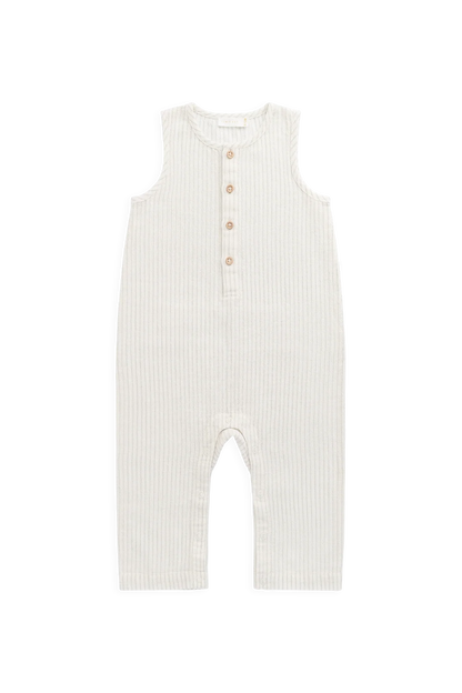 Jamie Kay Milo Jumpsuit Mini Pinstripe Cloud/Duck Egg Blue