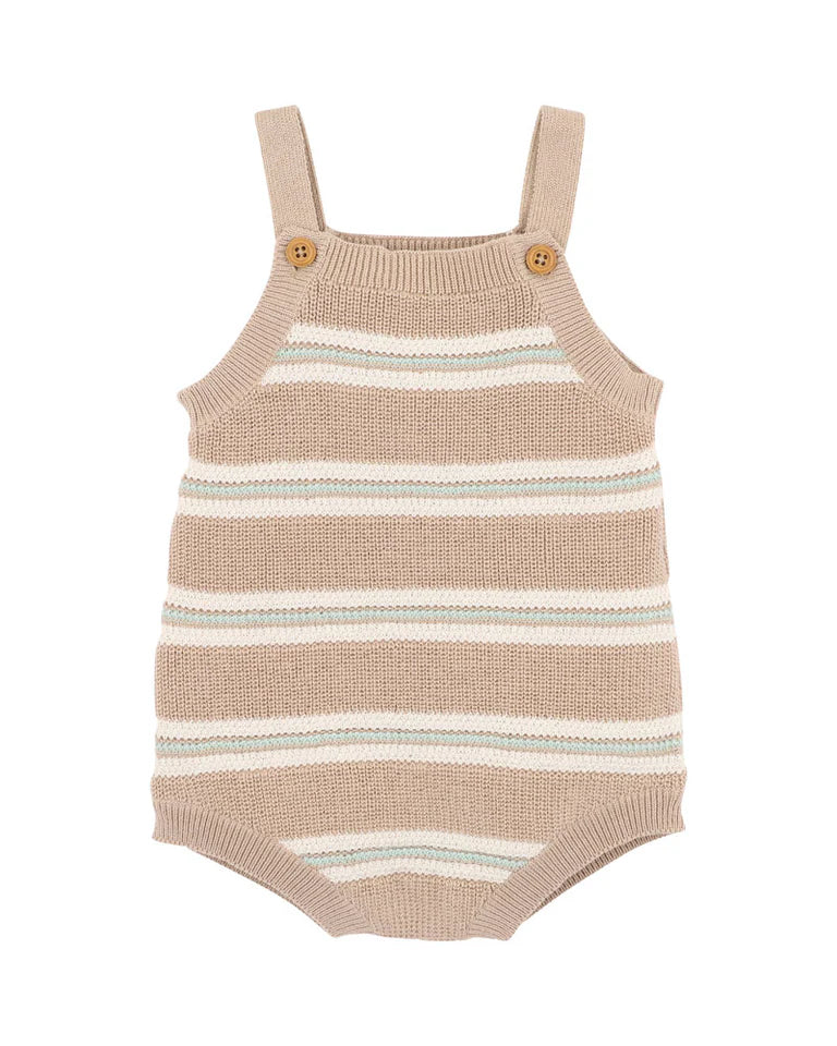 Fox and Finch Wildlings Neutral Stripe Knitted Bodysuit