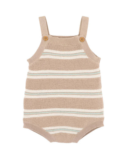 Fox and Finch Wildlings Neutral Stripe Knitted Bodysuit