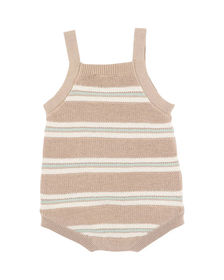 Fox and Finch Wildlings Neutral Stripe Knitted Bodysuit